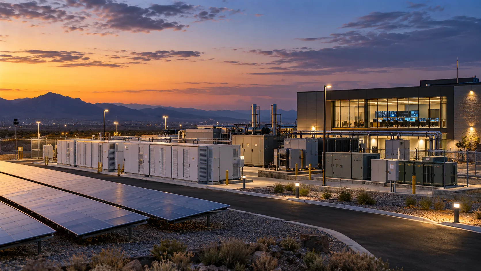 Concept integrated site for resilient generation and power distribution